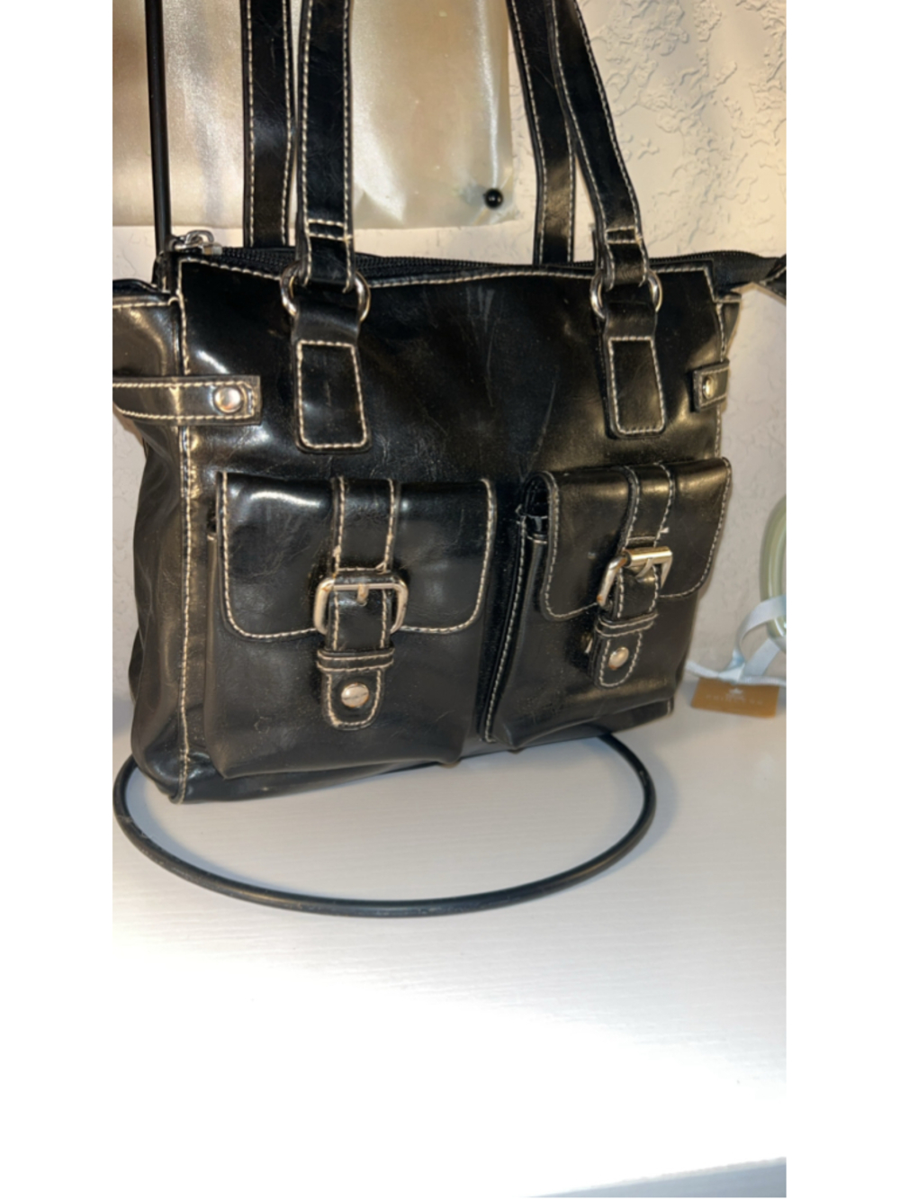 Women's Amanda Smith Black Shoulder Bag One Size